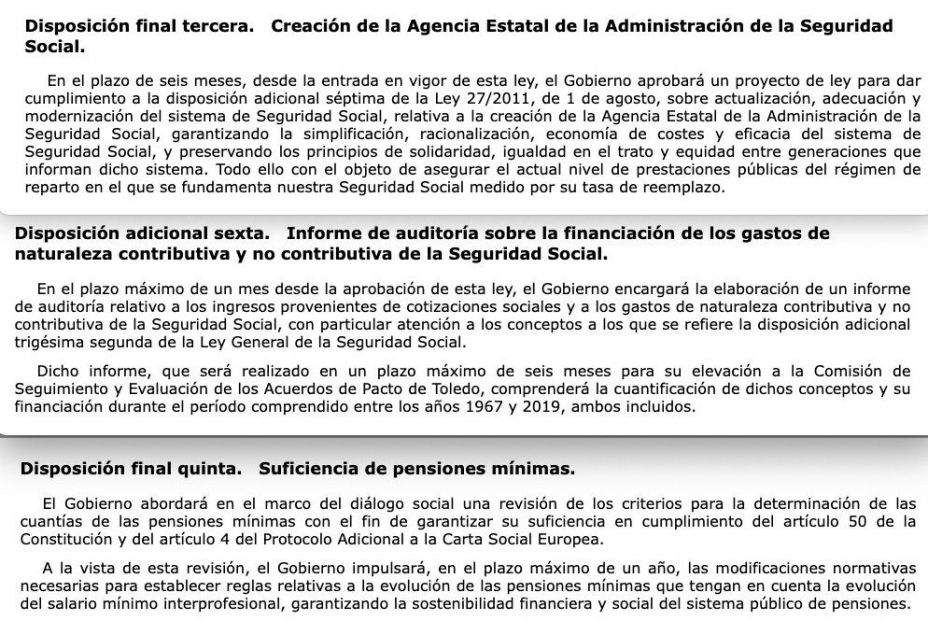 auditoria, agencia estatal, pension minima