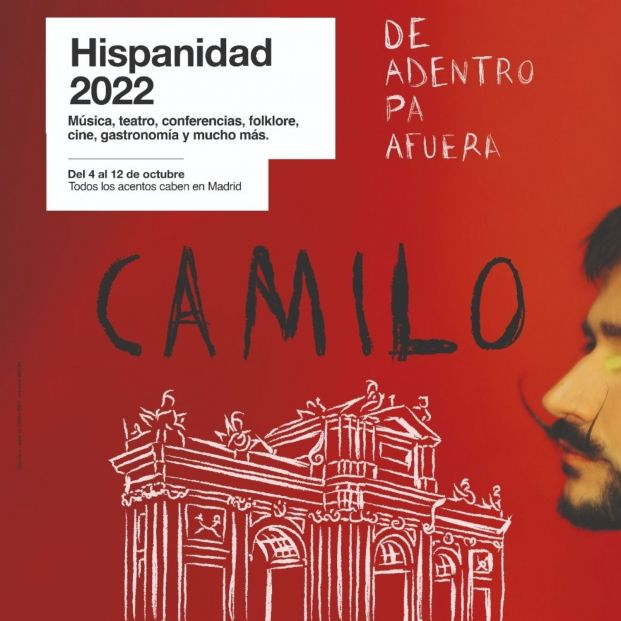 Hispanidad 2022: Camilo presentará su tercer álbum en un concierto gratuito el 9 de octubre. Foto: Europa Press