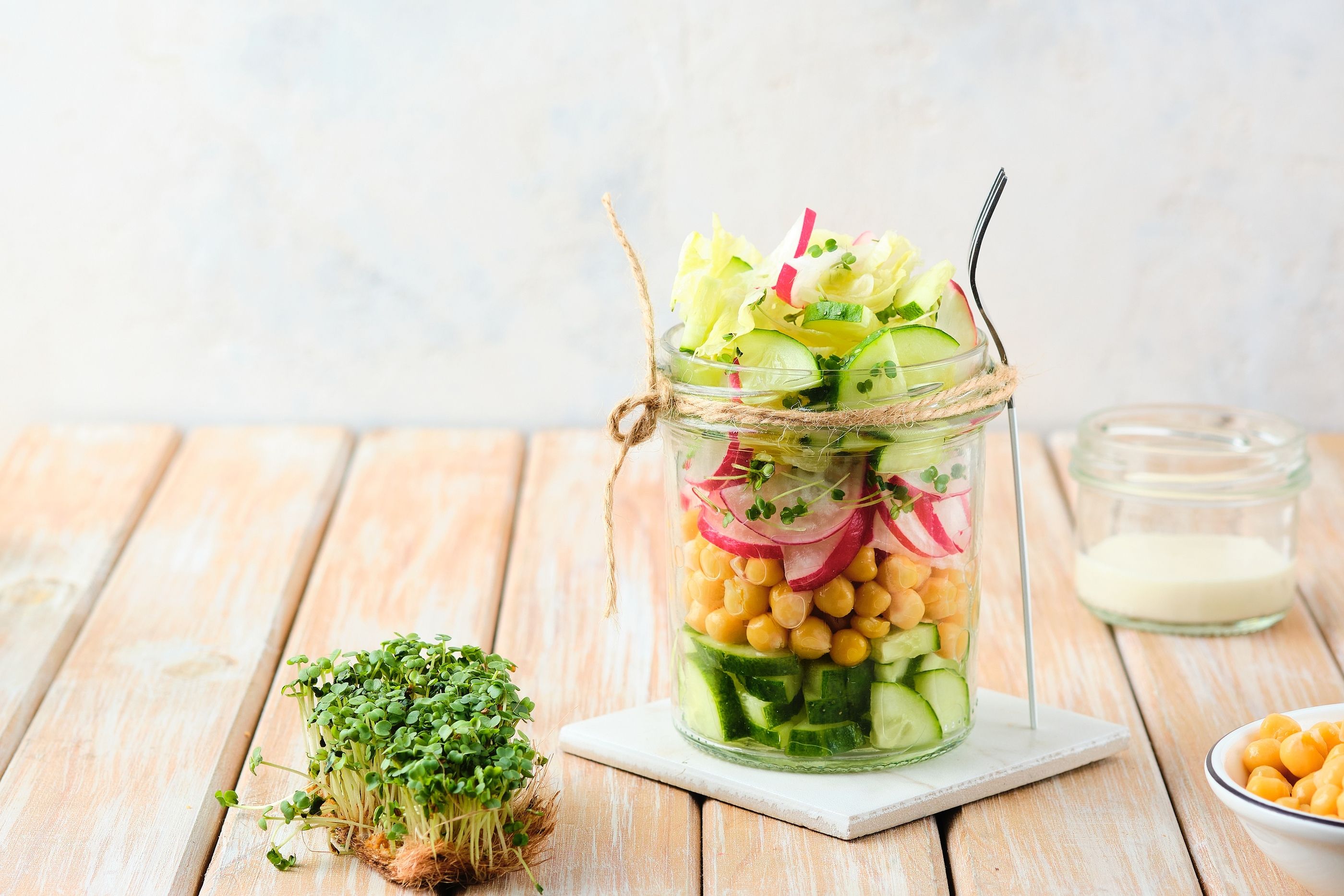 5 recetas de ensaladas verticales para tu dieta equilibrada