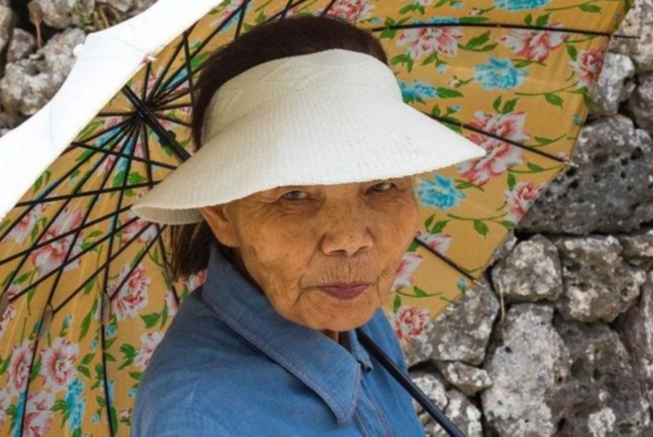 Persona mayor de Okinawa. Fuente: Getty Images