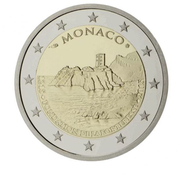 Moneda de 2 euros del Primer Castillo de Mónaco