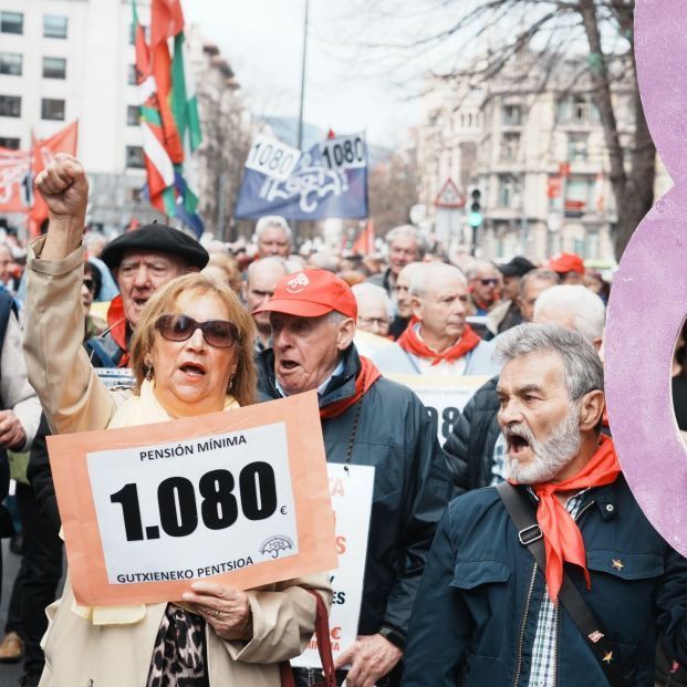 europapress protestan manifestacion reclamar pension minima