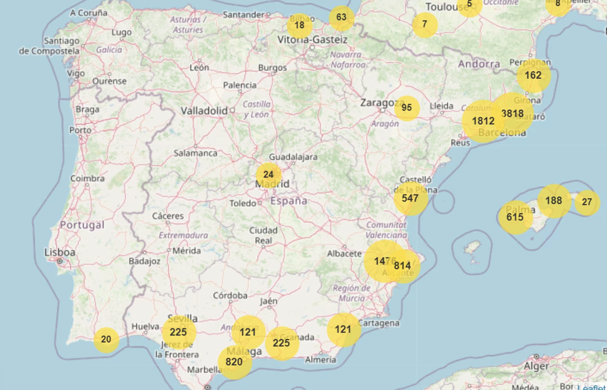 El mapa de España donde hay más picaduras de mosquito tigre