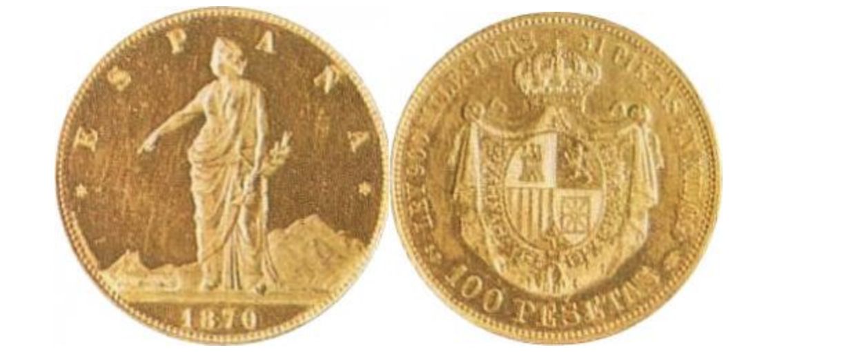 100 pesetas de 1870