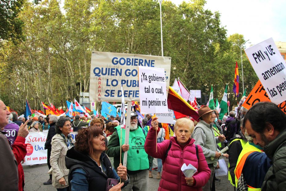 Manifestación Pensionistas 28 de octubre. Foto: Pablo Recio