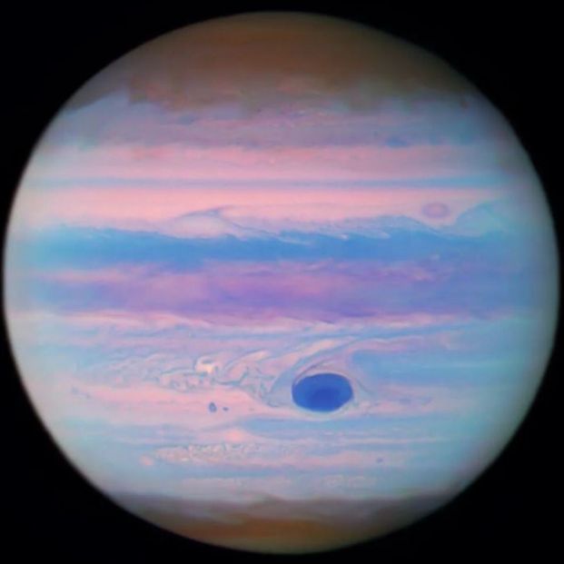 Los colores de Júpiter más allá de lo que el ojo humano puede ver 