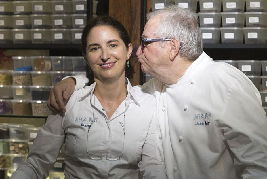 Juan Mari Arzak y su hija Elena