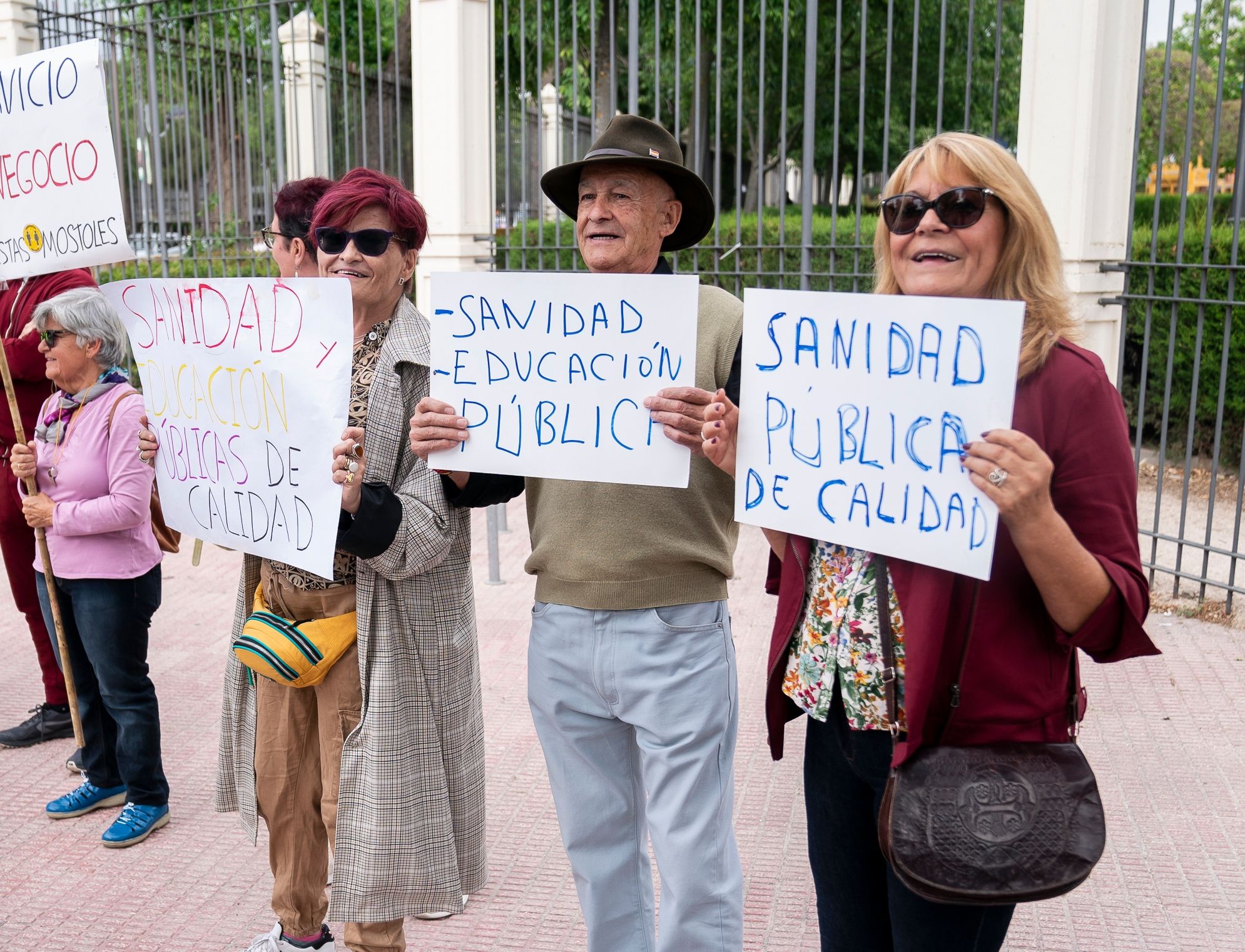 protesta pensionista por la sanidad publica