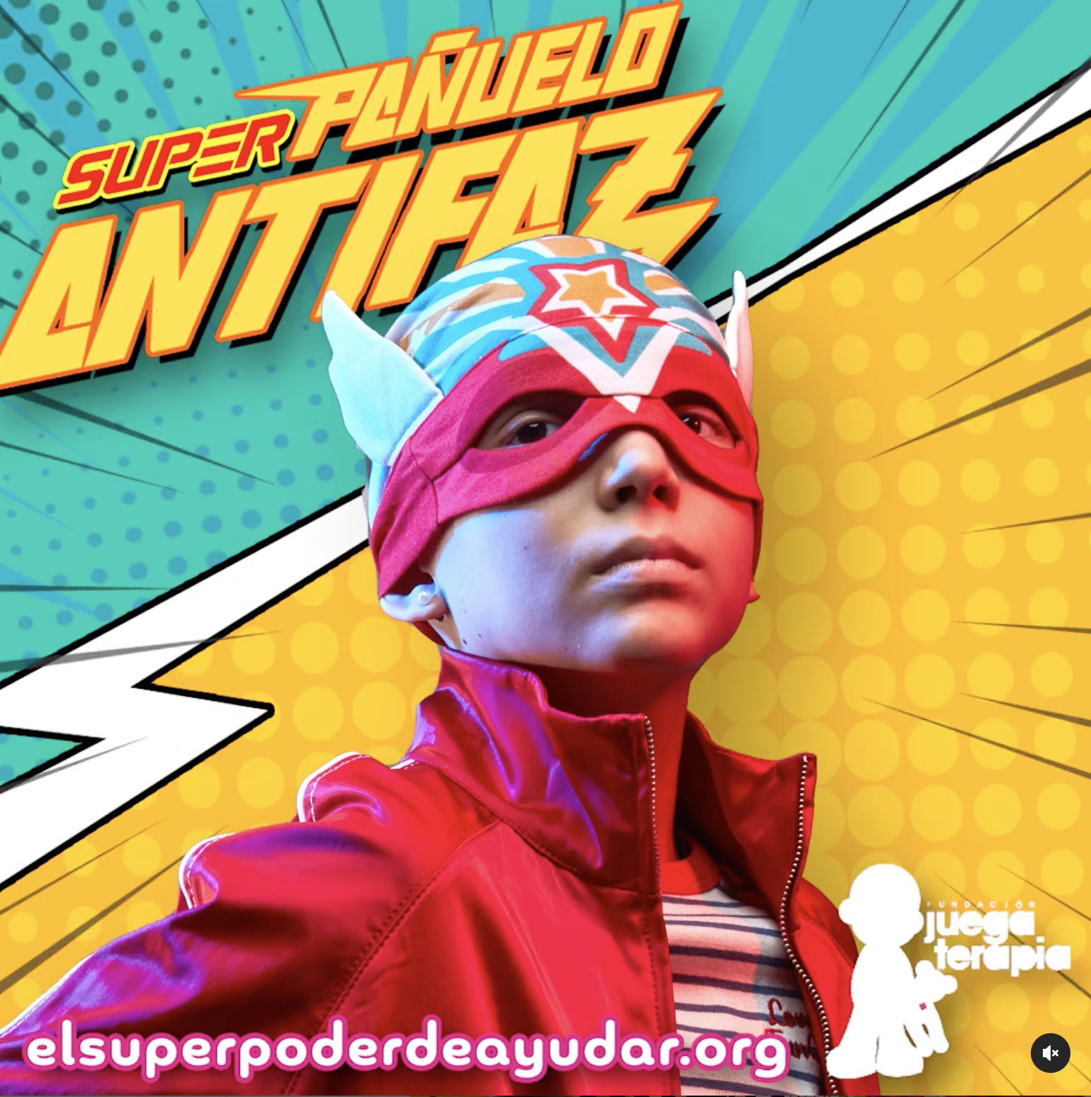 La Fundación Juegaterapia presenta el Superpañuelo Antifaz para empoderar a los niños con cáncer