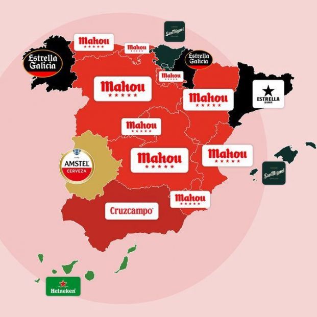 Estas son las cervezas favoritas de los españoles (Tiendeo)