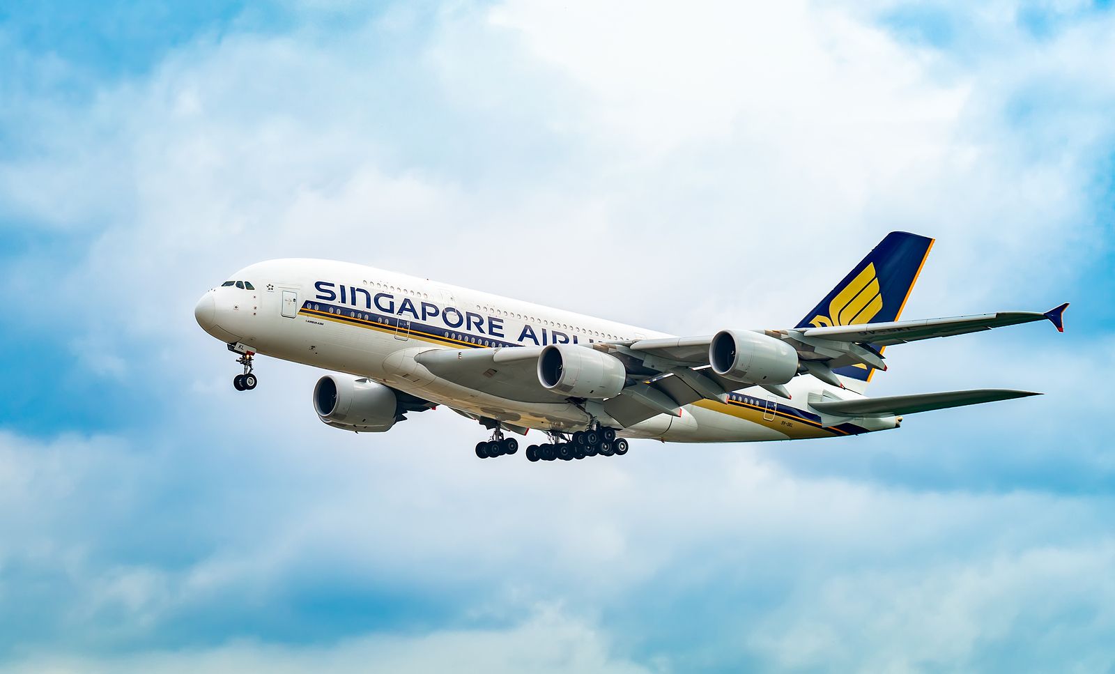 Avión de Singapore Airlines, cuya ruta entre Singapur y Kuala Lumpur es la más transitada del mundo