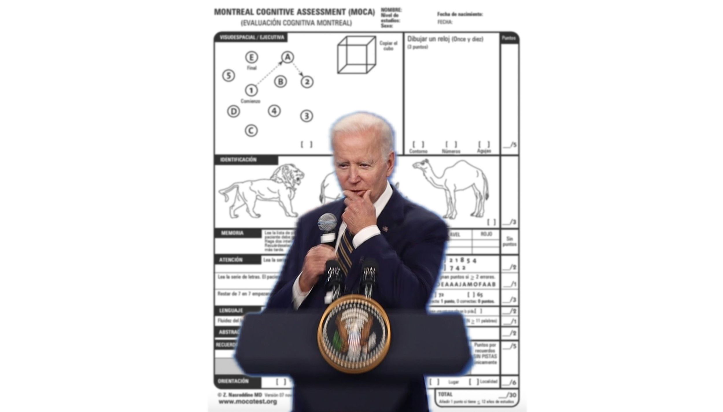 Test MoCA: ¿qué nota sacarías en la prueba de evaluación cognitiva que Biden se niega a hacer?