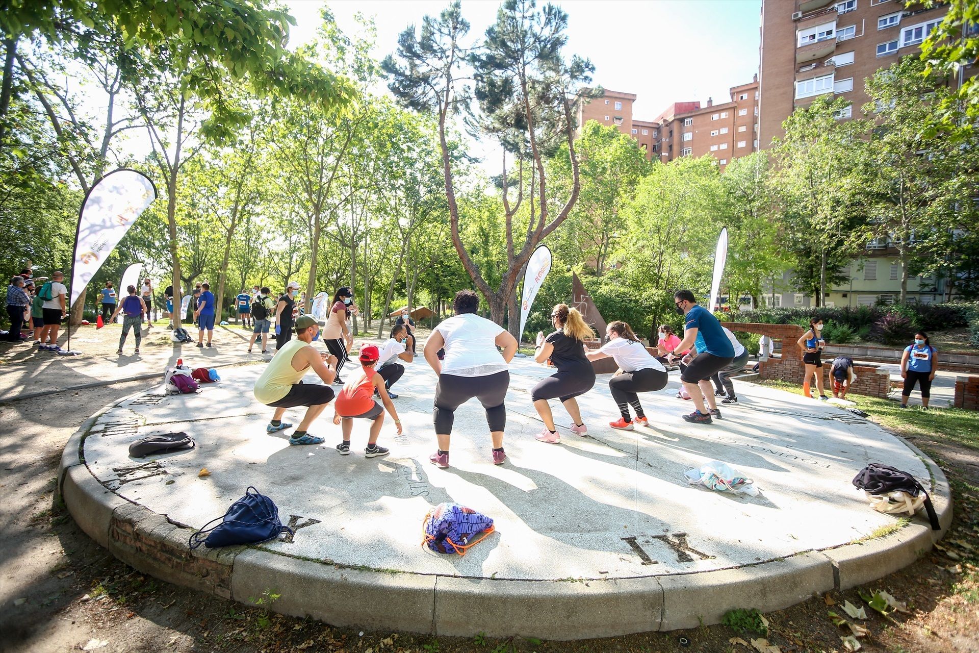 En qué consiste el programa de ejercicio al aire libre para mayores del Ayuntamiento de Madrid (Europa Press)