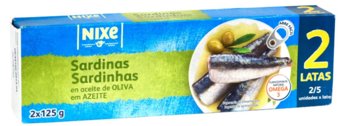 Sardinas en aceite de oliva de Nixe (Lidl)