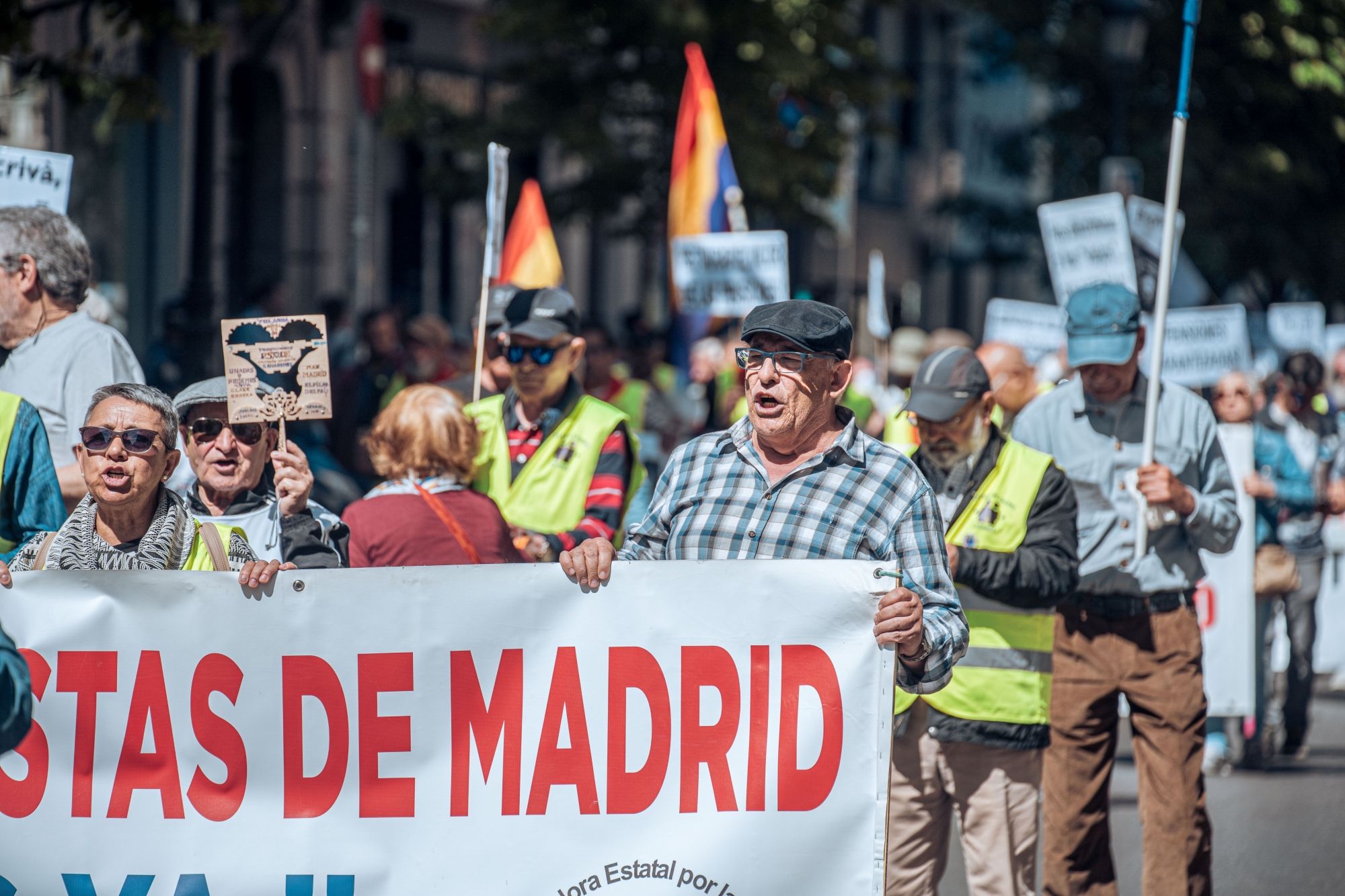 Los pensionistas calientan motores para la manifestación del 26 de octubre en Madrid