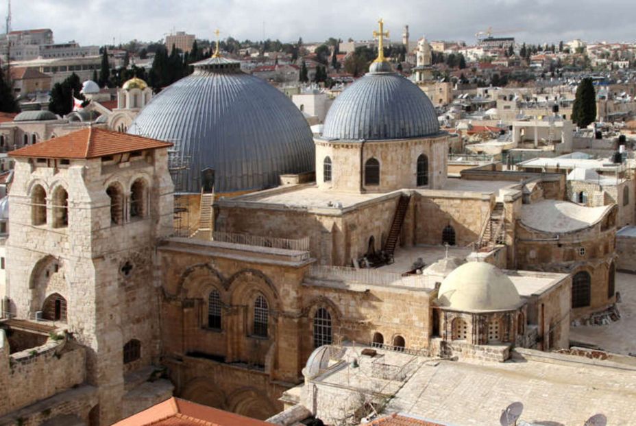 Los israelíes lamentan la ausencia de los peregrinos por la guerra : "Tierra Santa está vacía". National Geographic, el Santo Sepulcro.