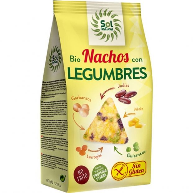 Estos son los mejores aperitivos salados según la OCU. nachos de legumbres. El Corte Ingles.