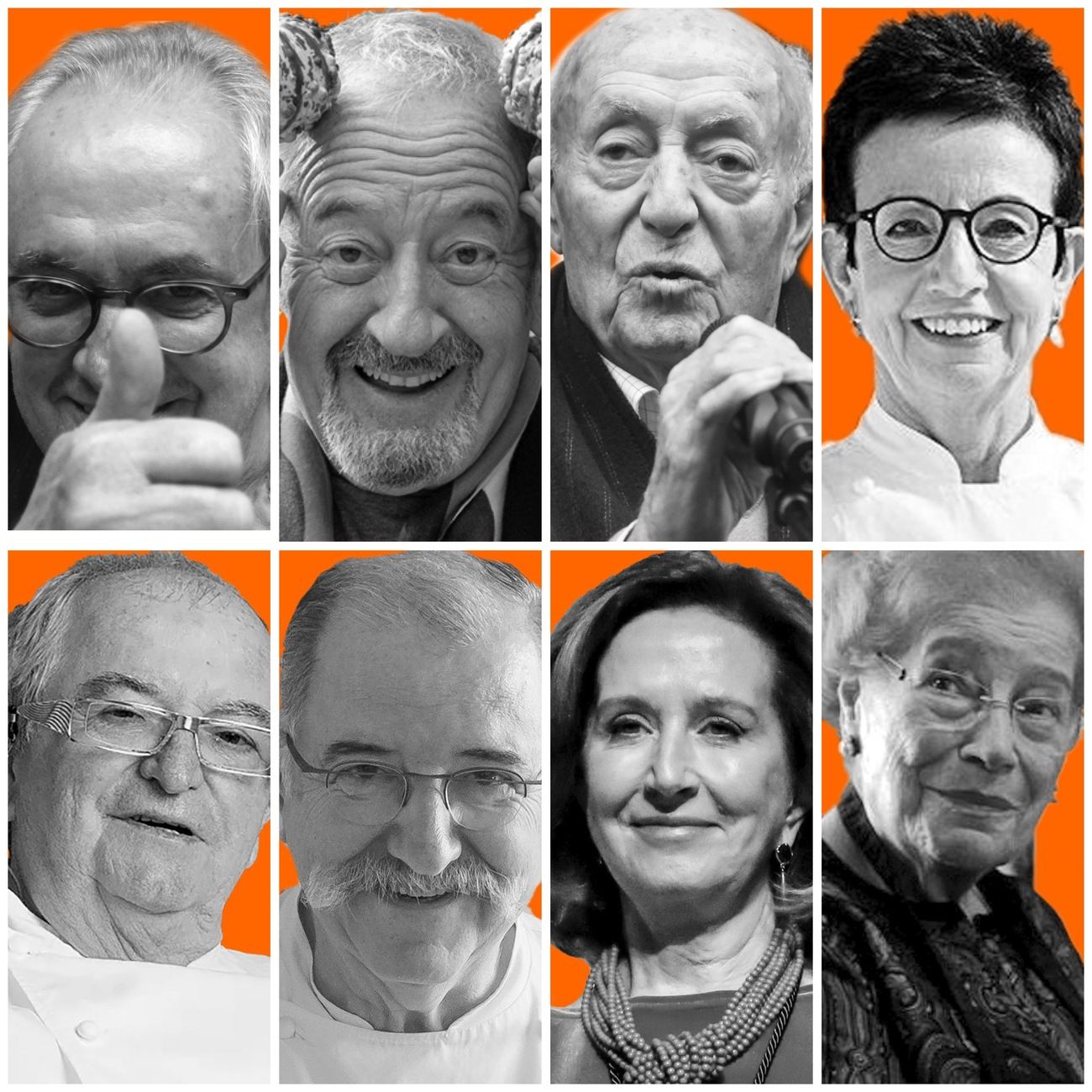 Lista de los mayores de 65 años más influyentes: GASTRONOMÍA