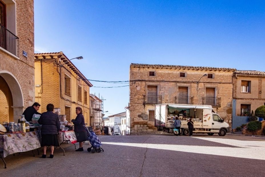 Castejón de Monegros (Huesca), uno de los municipios de Aragón que participan en 'Holapueblo'. Fuente: Europa Press