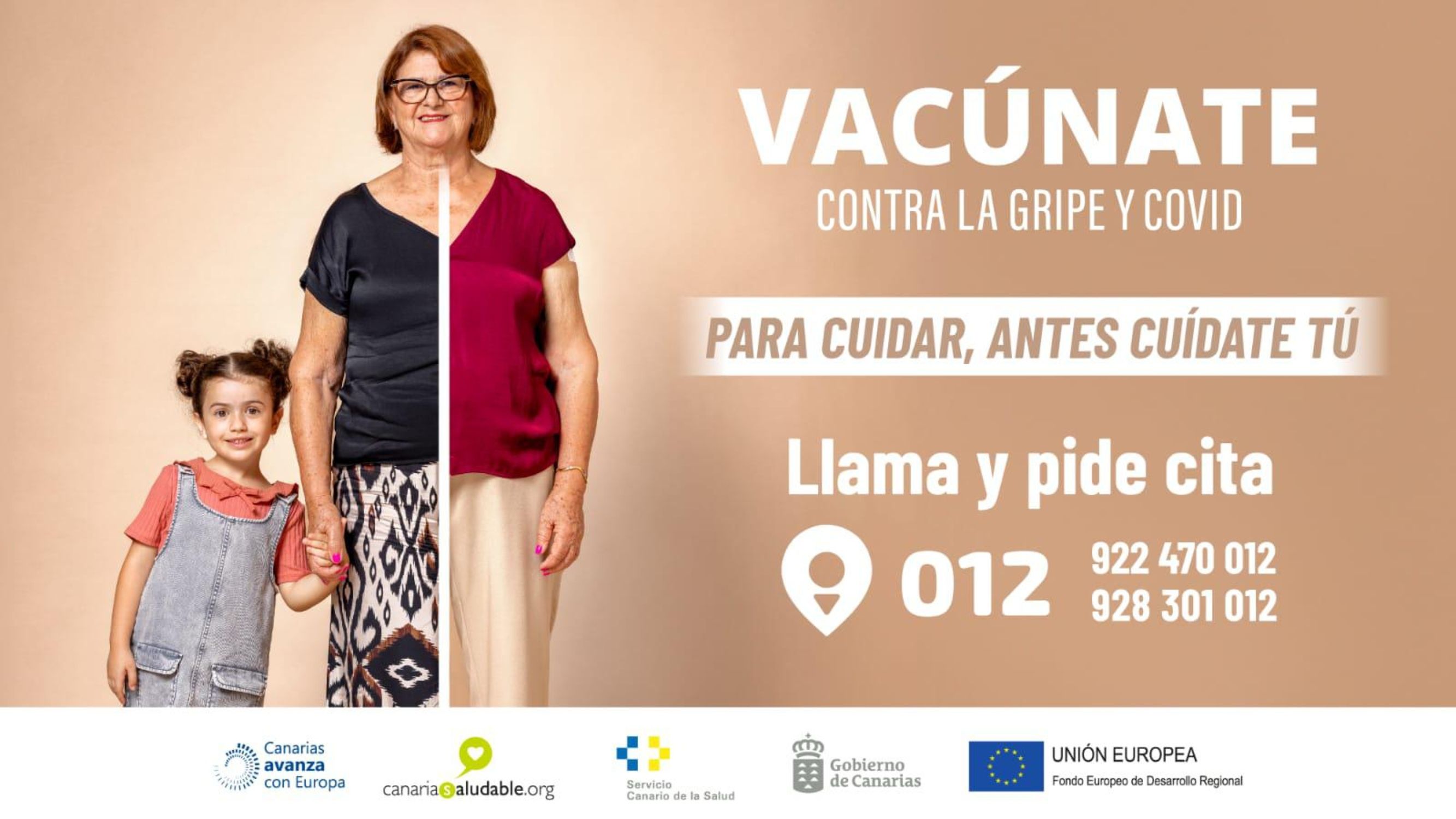 Otra "denigrante y edadista" campaña de vacunación de gripe y Covid: ahora del Gobierno de Canarias