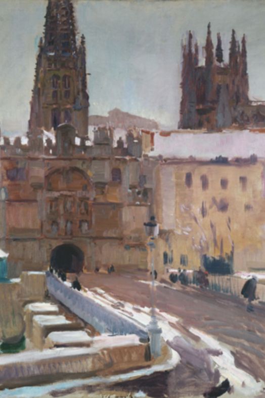 Arco y puerta de Santa María, Burgos' (1910), obra de la exposición 'Sorolla, cien años de modernidad'. Fuente: Galería de las Colecciones Reales