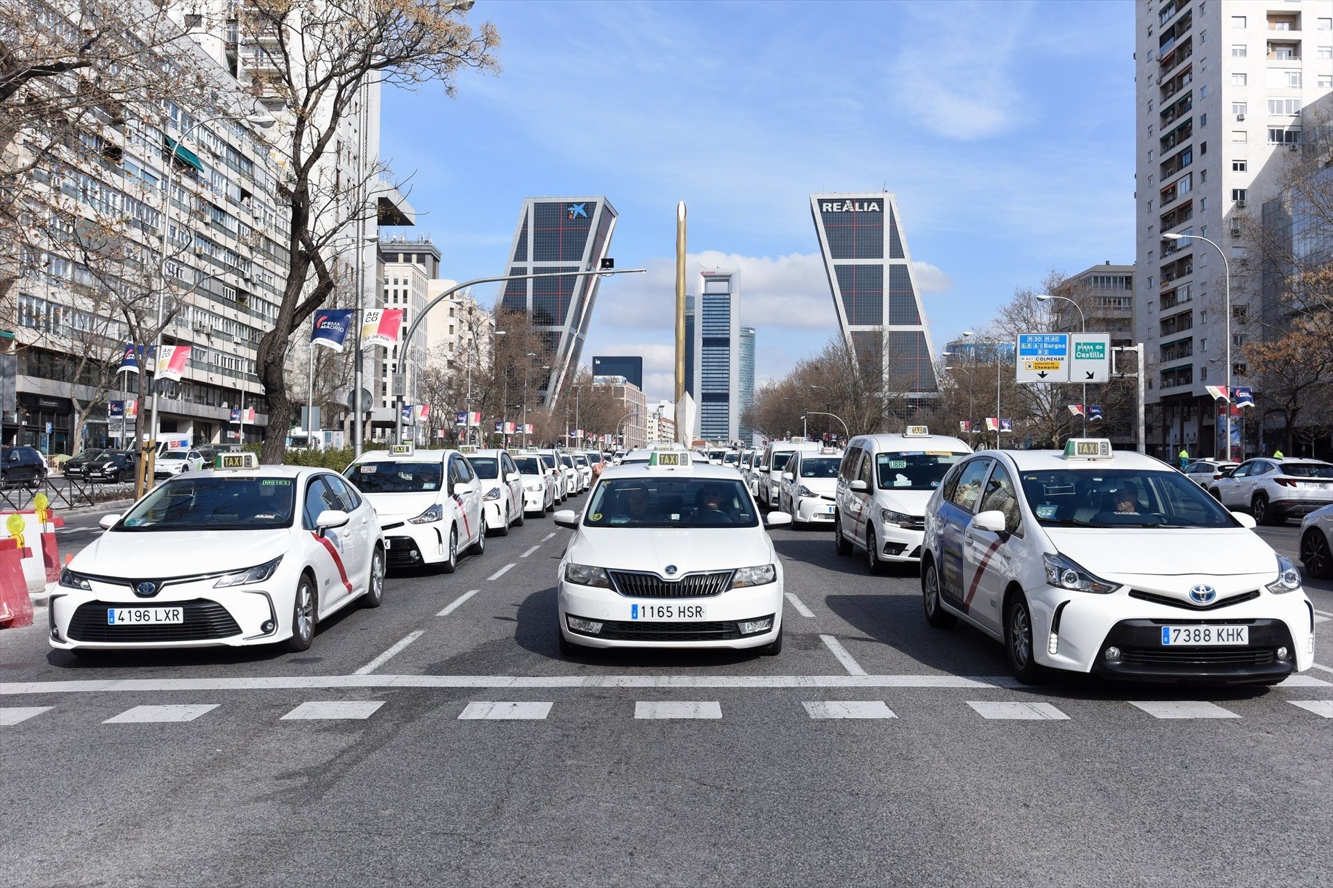 Los taxistas se suman a la huelga de transportes para exigir la jubilación anticipada