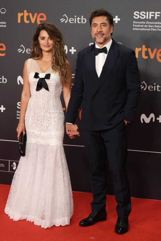 Penélope Cruz y Javier Bardem en el photocall de la inauguración de la 72 Edición del Festival de Cine de San Sebastián. Fuente: Europa Press