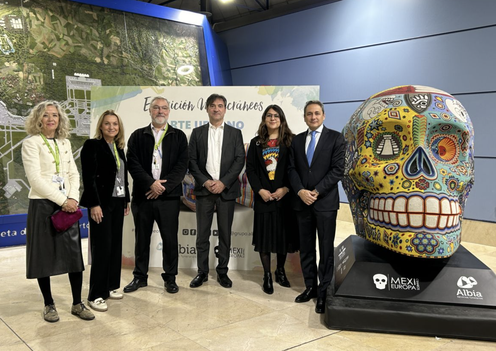 El arte urbano de 'Mexicráneos Europa' llega al Aeropuerto de Madrid de la mano de Grupo Albia