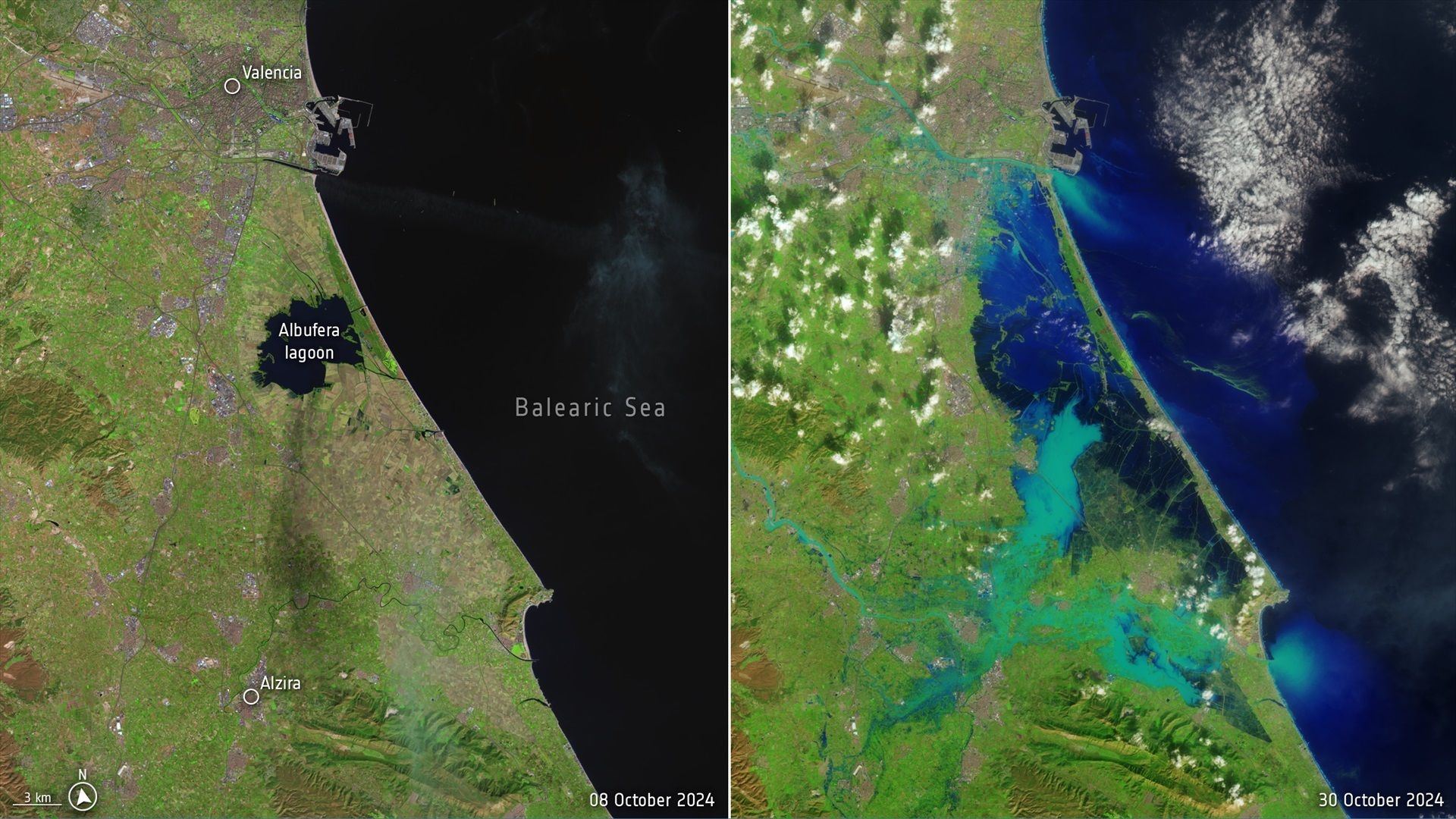 EuropaPress 6313861 publica imagenes satelite inundaciones valencia ayudar labores rescate