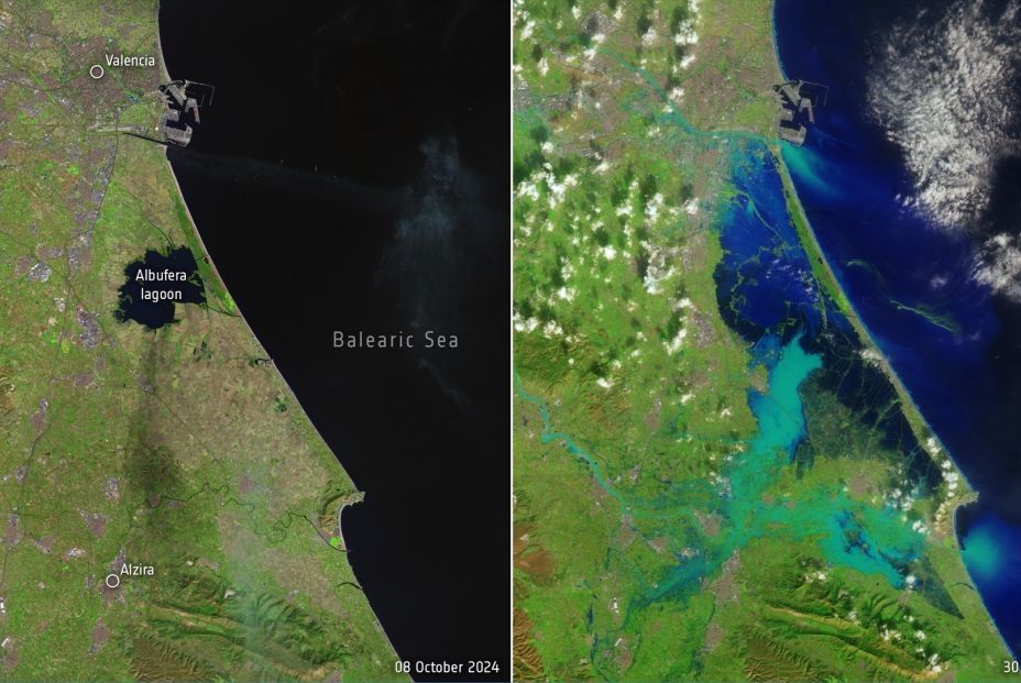 EuropaPress 6313861 publica imagenes satelite inundaciones valencia ayudar labores rescate