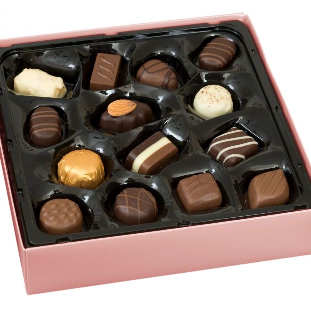 Caja de bombones de chocolate. Fuente: Bigstock