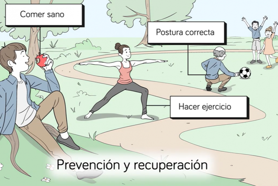 Prevencion lumbago. Imagen cedida por la Fundación Española de Reumatología