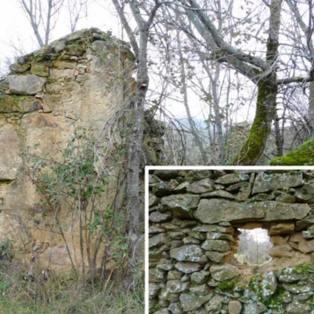 Restos de antiguas construcciones en Bellidas. Fuente: ayuntamiento de Piñuécar-Gandullas