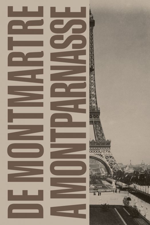 Cartel de la exposición 'De Montmartre a Montparnasse. Artistas catalanes en París, 1899-1914'. Fuente: Museu Picasso