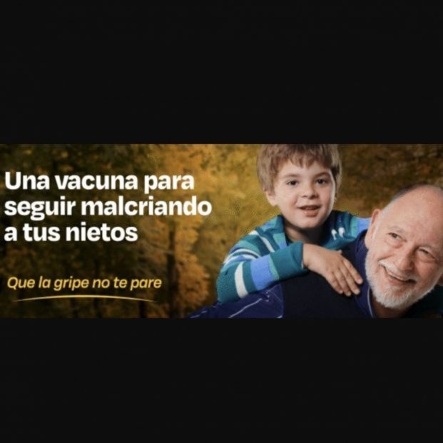 Campaña de vacunación contra la gripe del Ministerio de Sanidad con lema edadista (2024). Fuente: Ministerio de Sanidad