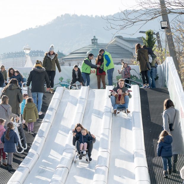 Imagen del tobogán de hielo. Fuente: Ayuntamiento de Bilbao