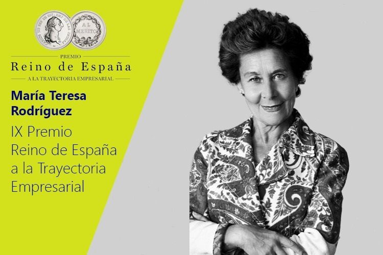 María Teresa Rodríguez (82 años), Premio Reino de España a la Trayectoria Empresarial