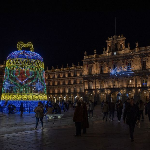 Plaza Mayor de Salamanca en Navidad (2021). Fuente: Bigstock