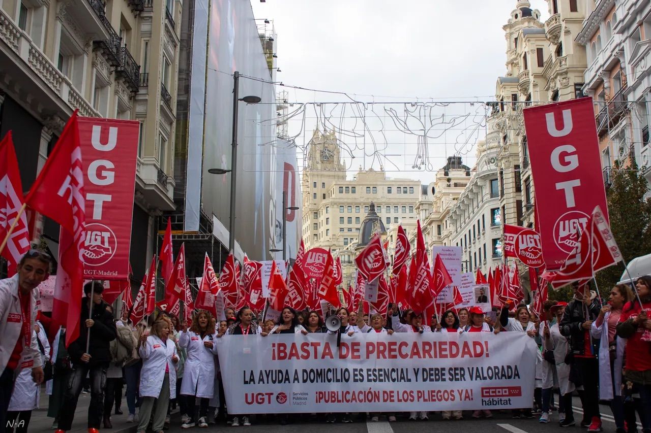 Los trabajadores de la Ayuda a Domicilio van a la huelga en Navidad