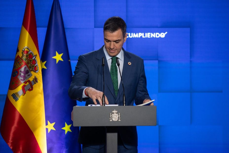 El presidente del Gobierno, Pedro Sánchez