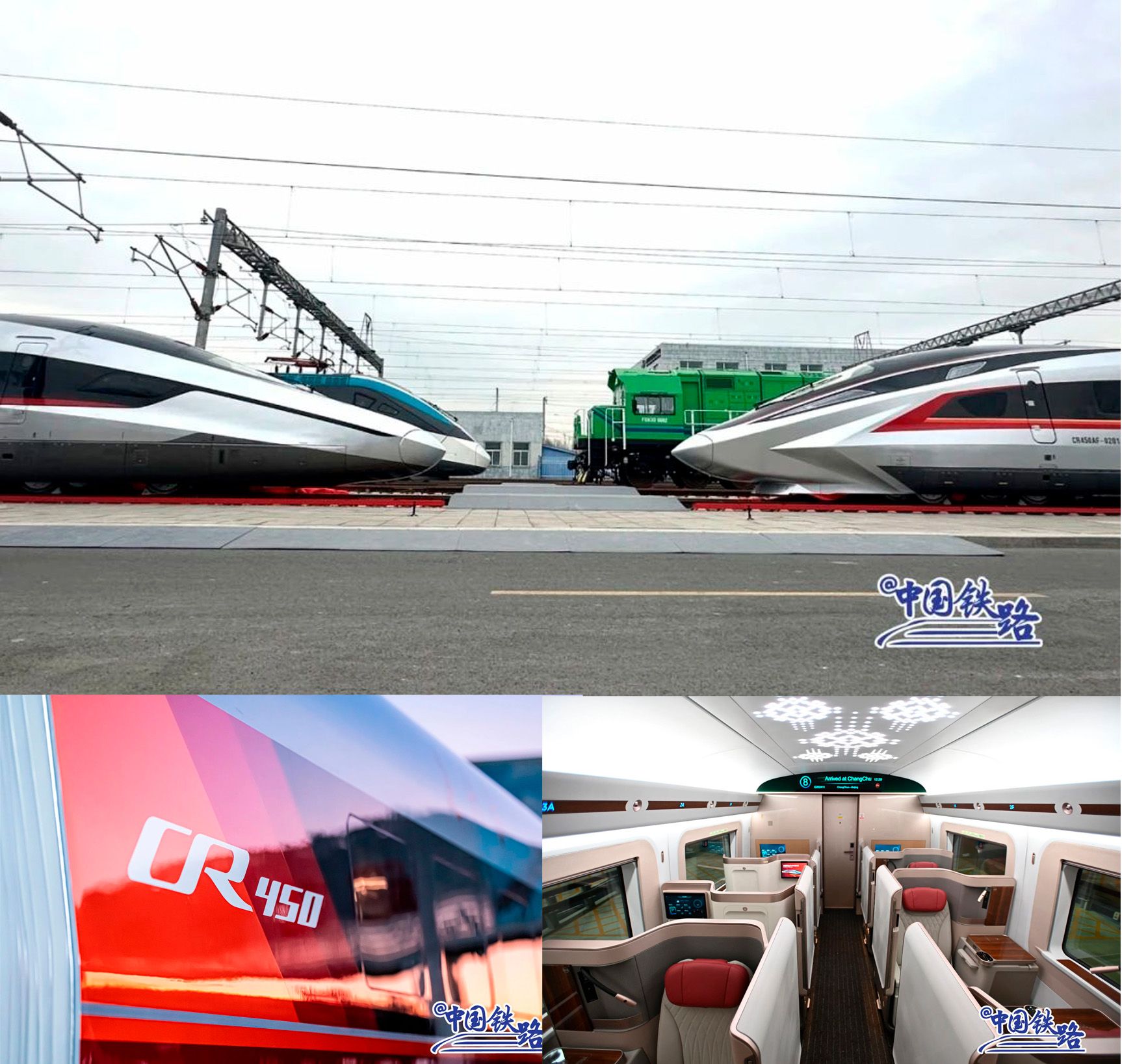 China presenta nuevos trenes bala que alcanzan 450 km/hora