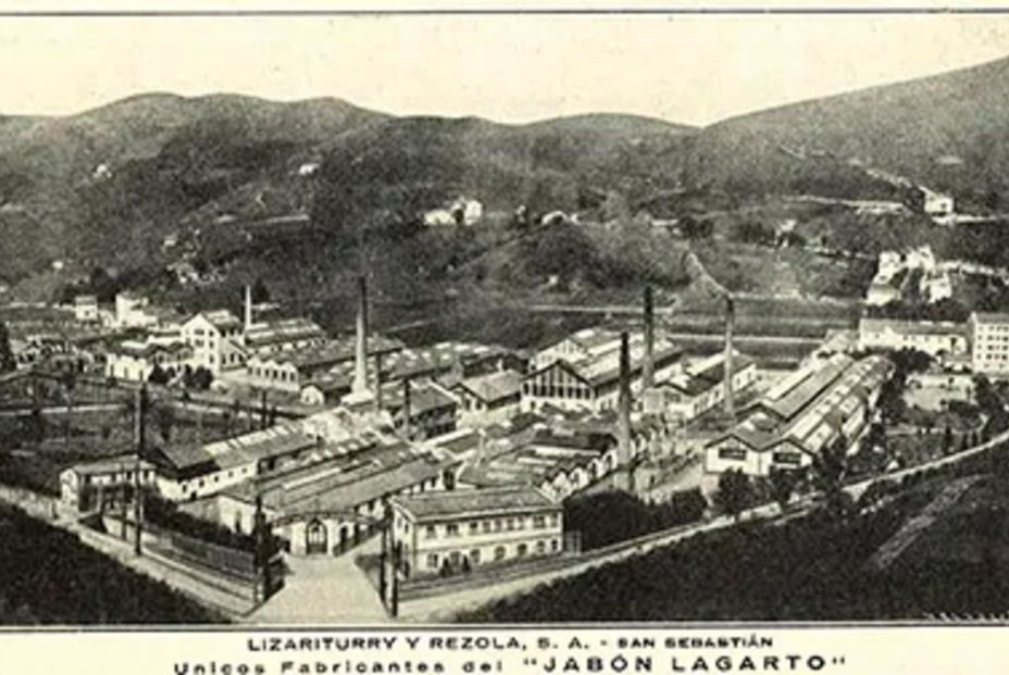 Fábrica de Lizariturry y Rezola, lugar de nacimiento de Lagarto (1914). Fuente: Lagarto