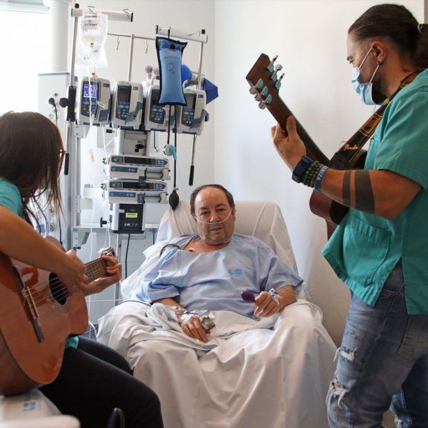 Programa de musicoterapia para pacientes ingresados en UCI en el Hospital de Torrejón (2023). Fuente: Hospital de Torrejón