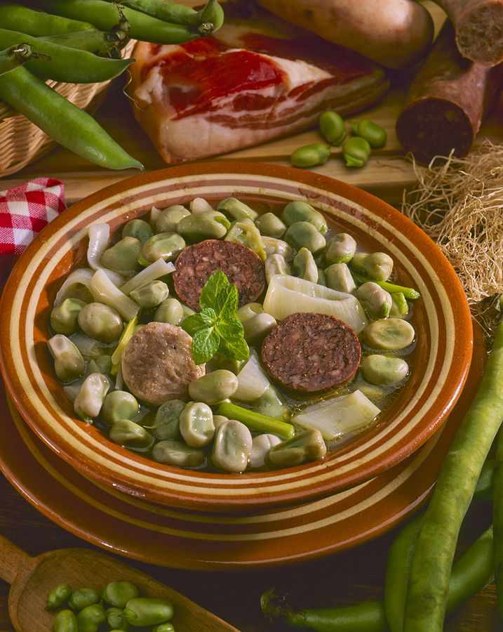 bigstock Spanish Cuisine Broad Beans  239734804