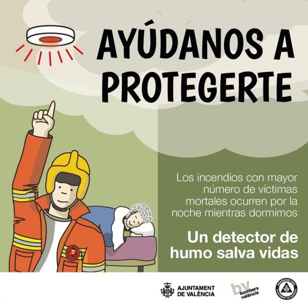 Cartel de la campaña "Ayúdanos a protegerte". Fuente: Ayuntamiento de València