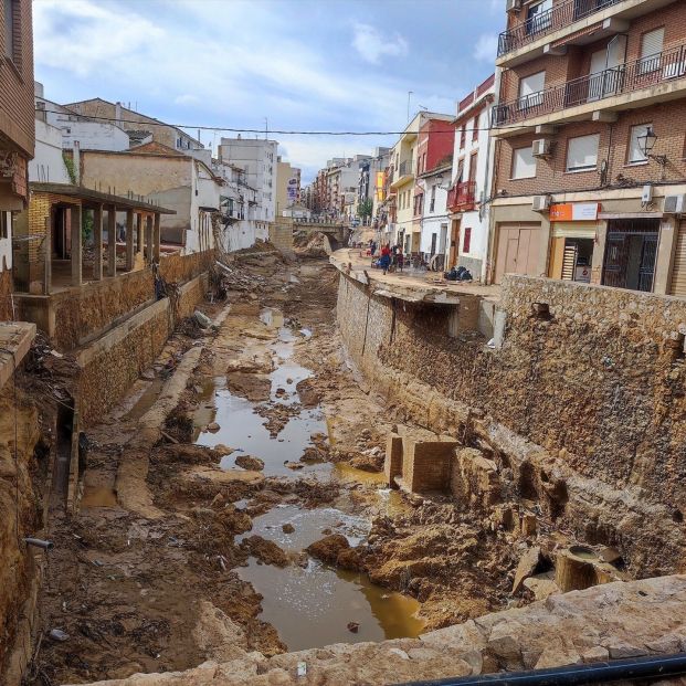 Imagen de la localidad valenciana de Chiva tras la dana. Fuente: Diputación de València