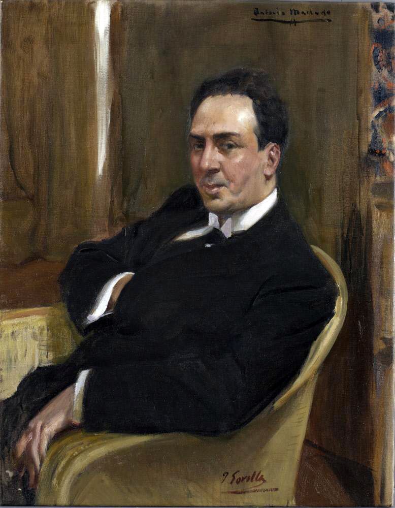 Antonio Machado, por Joaquín Sorolla