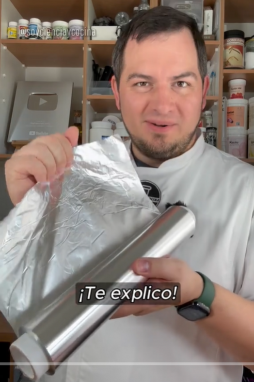 Vídeo dos caras papel aluminio. Fuente: TikTok