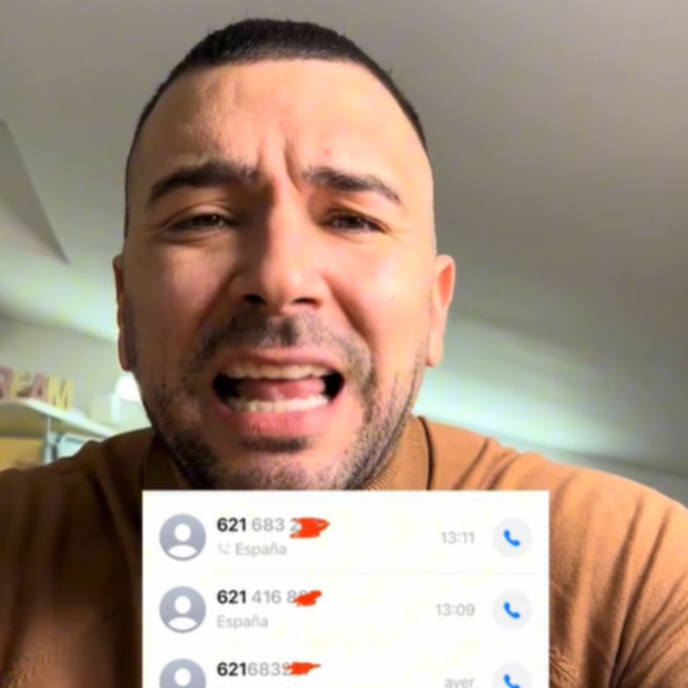 Vídeo de TikTok sobre la estafa del prefijo 621. Fuente: TikTok