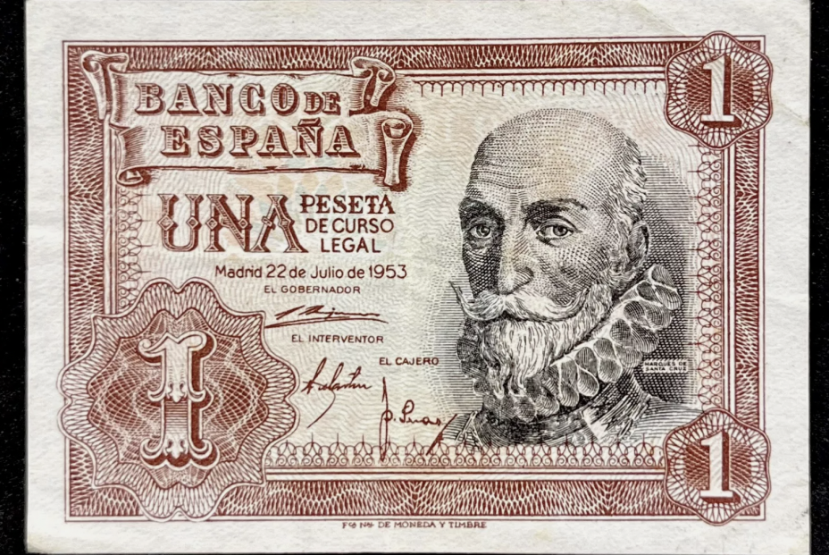 El billete de 1 peseta que podría llegar a vale hasta 25.000 euros (Ebay)